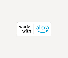 Works with badge Small Alexa