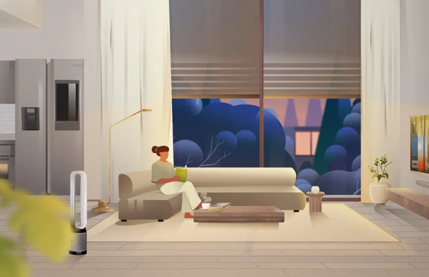MB LoftHome Interior ReadMode BlindsOpen LighsOn