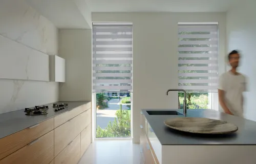 MOTION BLINDS DRF Skyros 1400 silver L Model